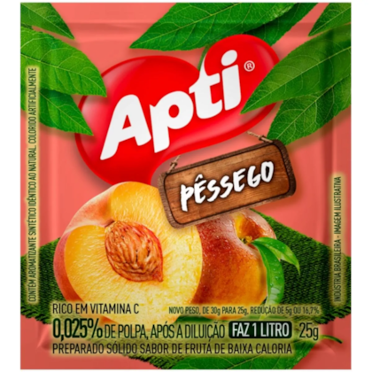 REFRESCO EM PO APTI 20GR - PESSEGO *CP02