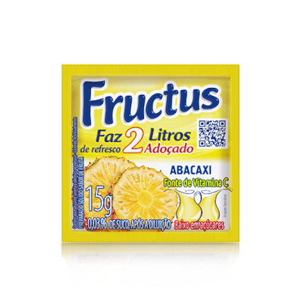 REFRESCO EM PO FRUCTUS 15GR ABACAXI *CP02