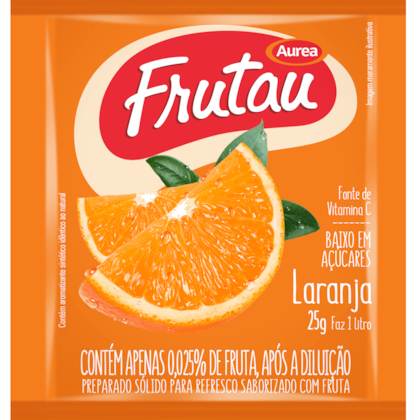 REFRESCO EM PO FRUTAU 25GR LARANJA *CP02