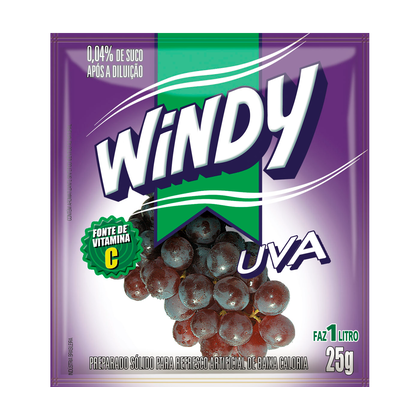 REFRESCO EM PO WINDY 25G- UVA