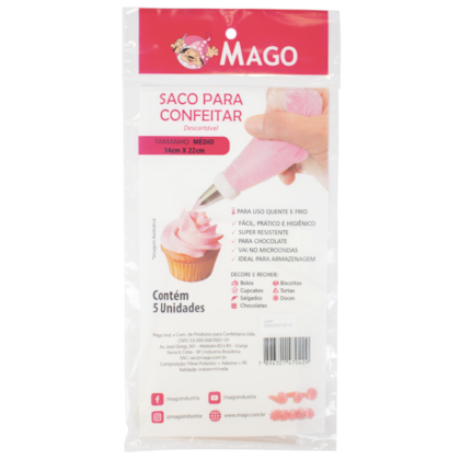 SACO P/ CONFEITAR DESC MAGO MEDIO (2107) *CP02