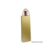 SACOLA LAM OURO METAL FOSCO GARRAFA 35X13X8 - CROMUS *CP02