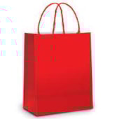 SACOLA PAPEL VERM (G) 32X26,5X13 UN - CROMUS *CP02