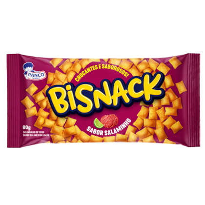 SALG BISNACK 80GR SALAMINHO*PASTELZINHO *CP01