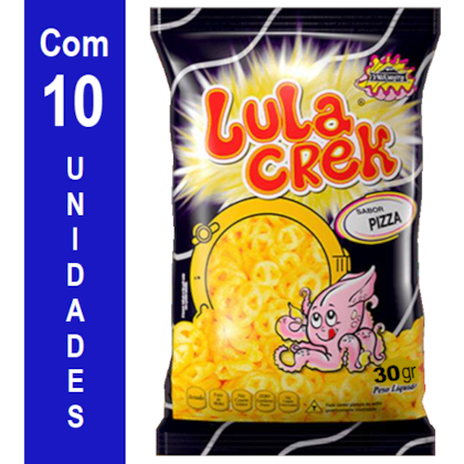 Salgadinho Lula Crek com 10 unidades de 30gr - PIZZA