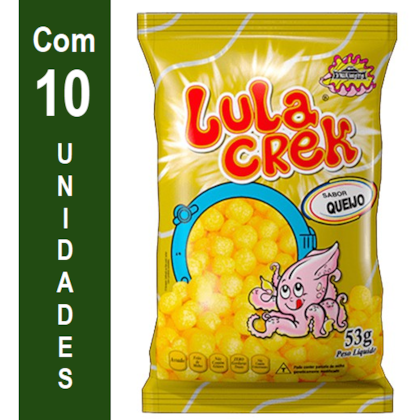 Salgadinho Lula Crek com 10x53gr - QUEIJO