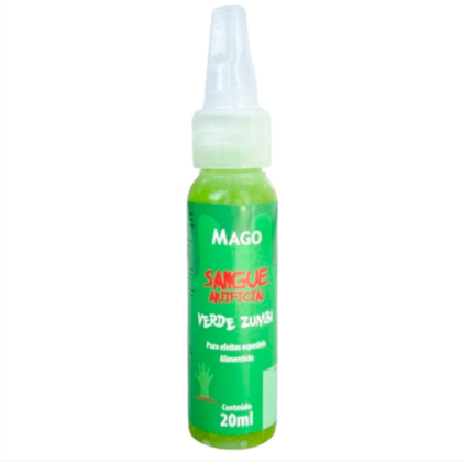 SANGUE ARTIFICIAL VERDE ZUMBI ALIMENTICIO MAGO 20ML