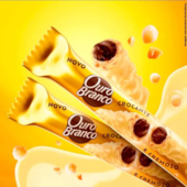 Stick Wafer Recheado Ouro Branco display com 15 unidades de 25g