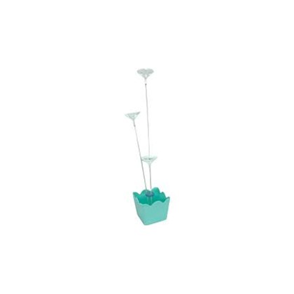 SUPORTE P/BALOES NISSI CACHEPOT C/3 HASTES VERDE CANDY *CP02