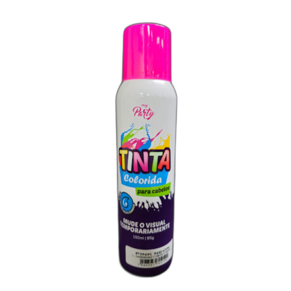 TINTA SPRAY PARA CABELO PINK NEON 150ML MY PARTY