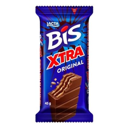 UN. CHOCOLATE BIS XTRA 45GR WAFER TABLETE AO LEITE