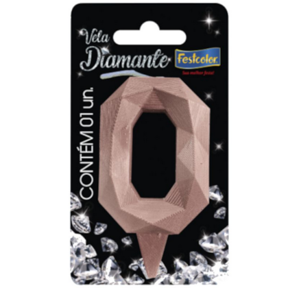 VELA DIAMANTE ROSE GOLD N.0 FESTCOLOR