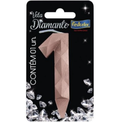 VELA DIAMANTE ROSE GOLD N.1 FESTCOLOR