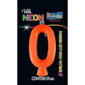 VELA NEON LARANJA N.0 FESTCOLOR *CP02