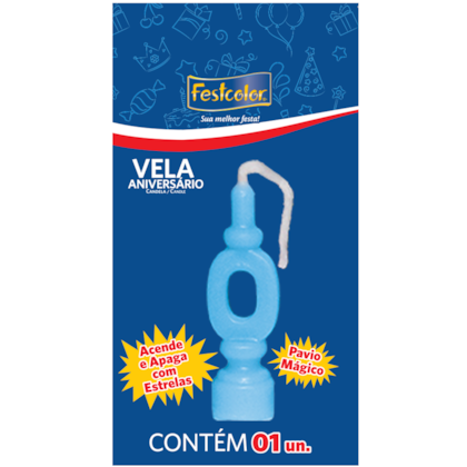 VELA NIVER NUM.AZUL N.0 FESTCOLOR *CP02