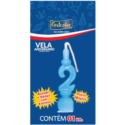 VELA NIVER NUM.AZUL N.2 FESTCOLOR *CP02